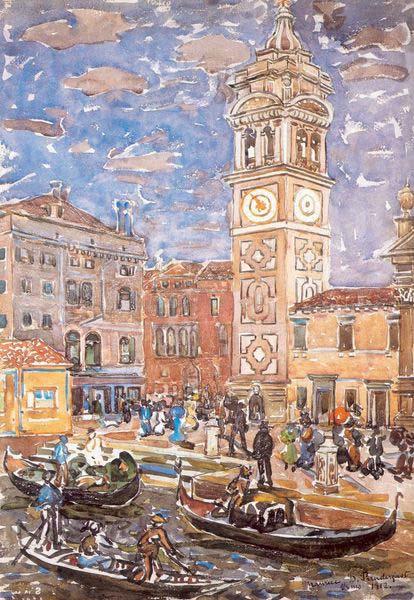Maurice Prendergast Santa Maria Formosa Venice Sweden oil painting art